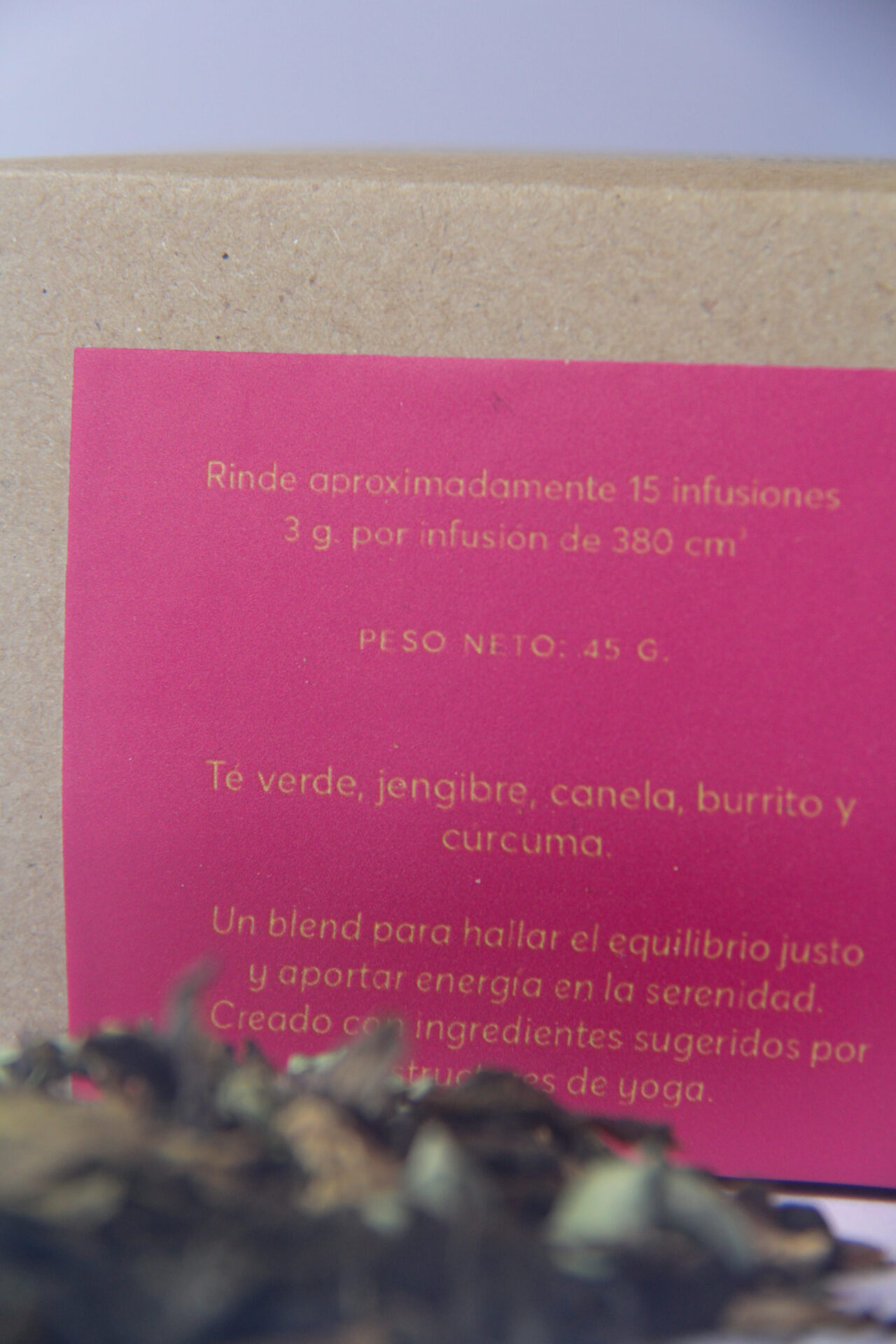 Té en hebras 45 g - Yoga